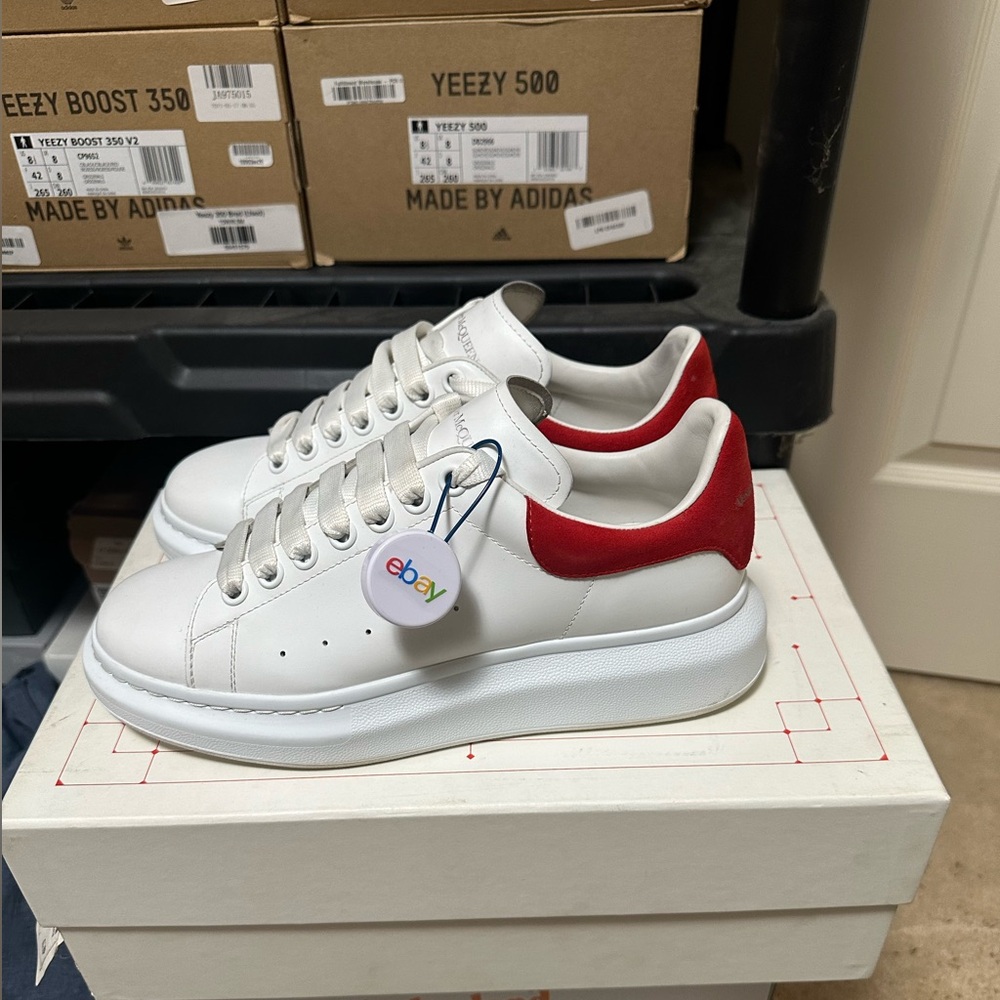 Men’s shoes Alexander McQueen white red EU 40 men’s 8 good condition 100%